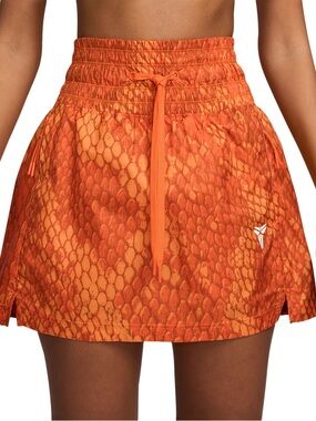 Kobe Nike Orange Patterned Athletic Mini Skort